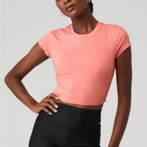 ALO Yoga Coral Crop Top